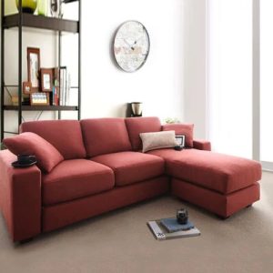 L Shape Washable Fabric Sofa