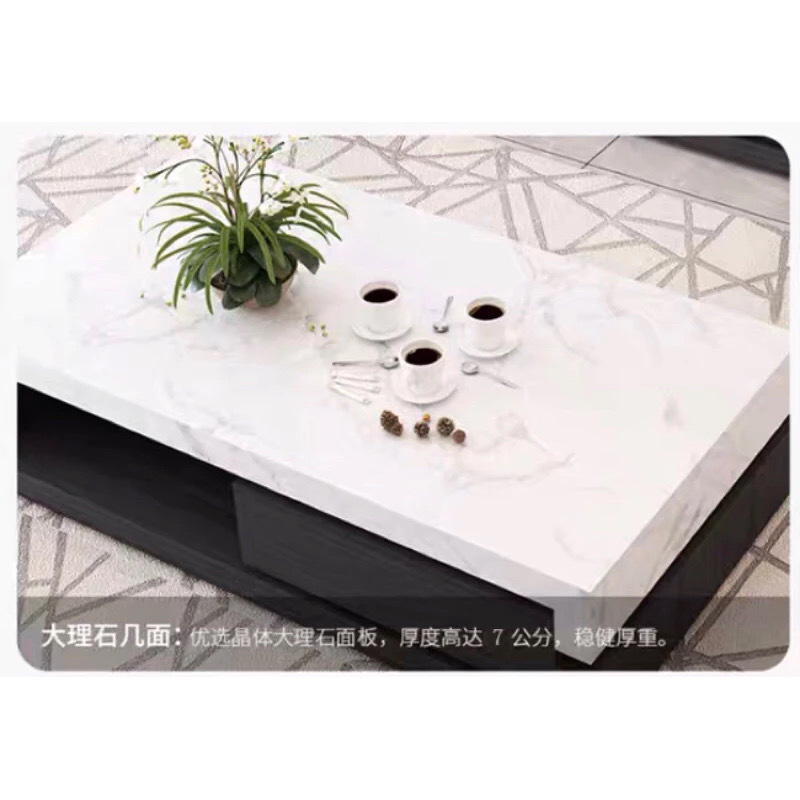 Marble Small Table & Marble Television Cabinet - Image 8