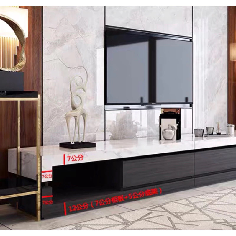 Marble Small Table & Marble Television Cabinet - Image 9