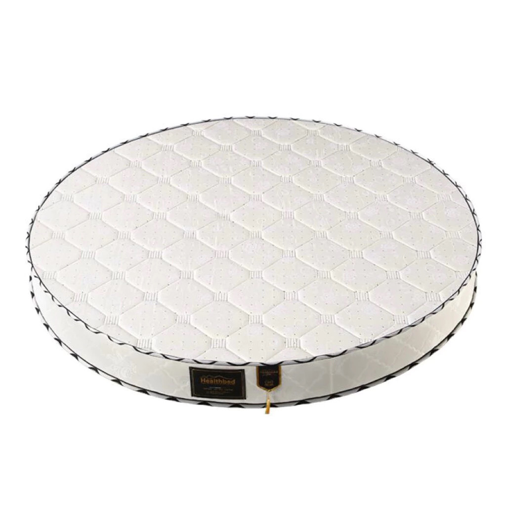 Round Shape Tencel Stainless Steel Spring Latex Mattress