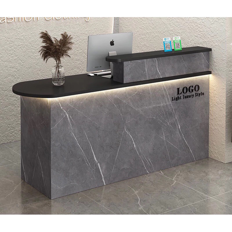 Modern Reception Desk with Atmosphere Light - Image 2