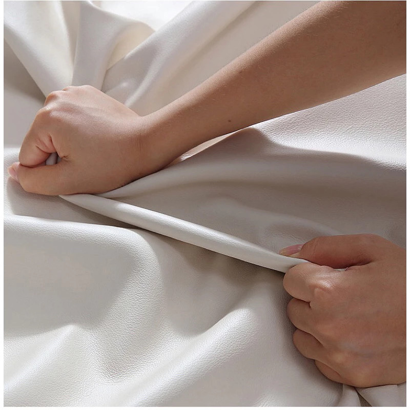 Double Wedding Leather Bed Frame + Spring Latex Mattress - Image 4