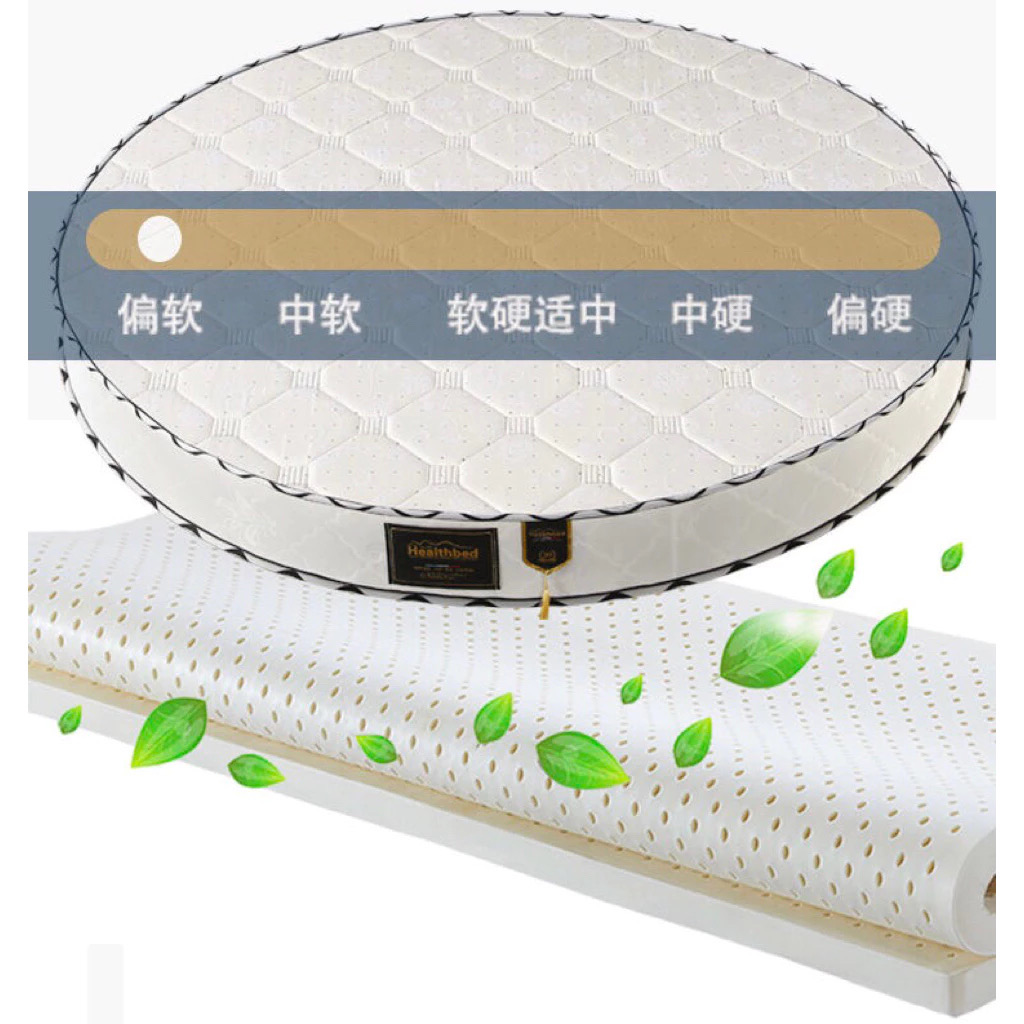 Round Shape Tencel Stainless Steel Spring Latex Mattress - Image 4