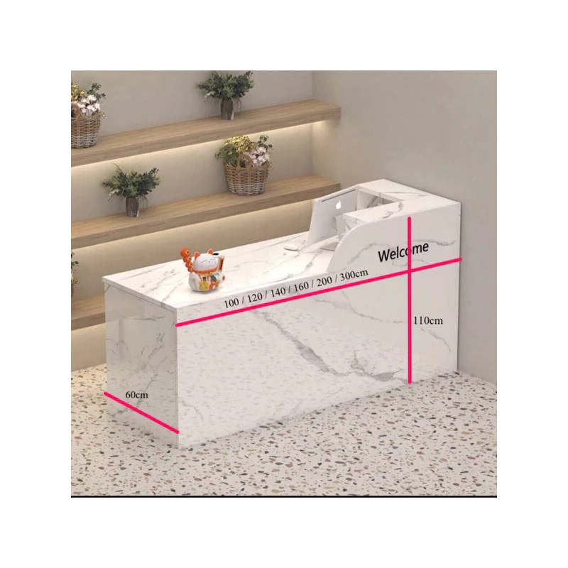Modern Small Reception Desk - Image 8