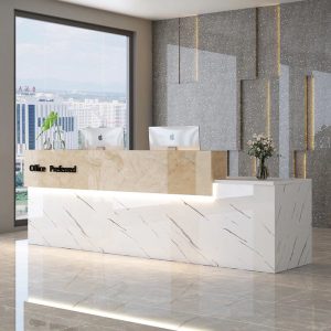 Modern Reception Desk with Atmosphere Light